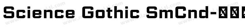 Science Gothic SmCnd字体转换